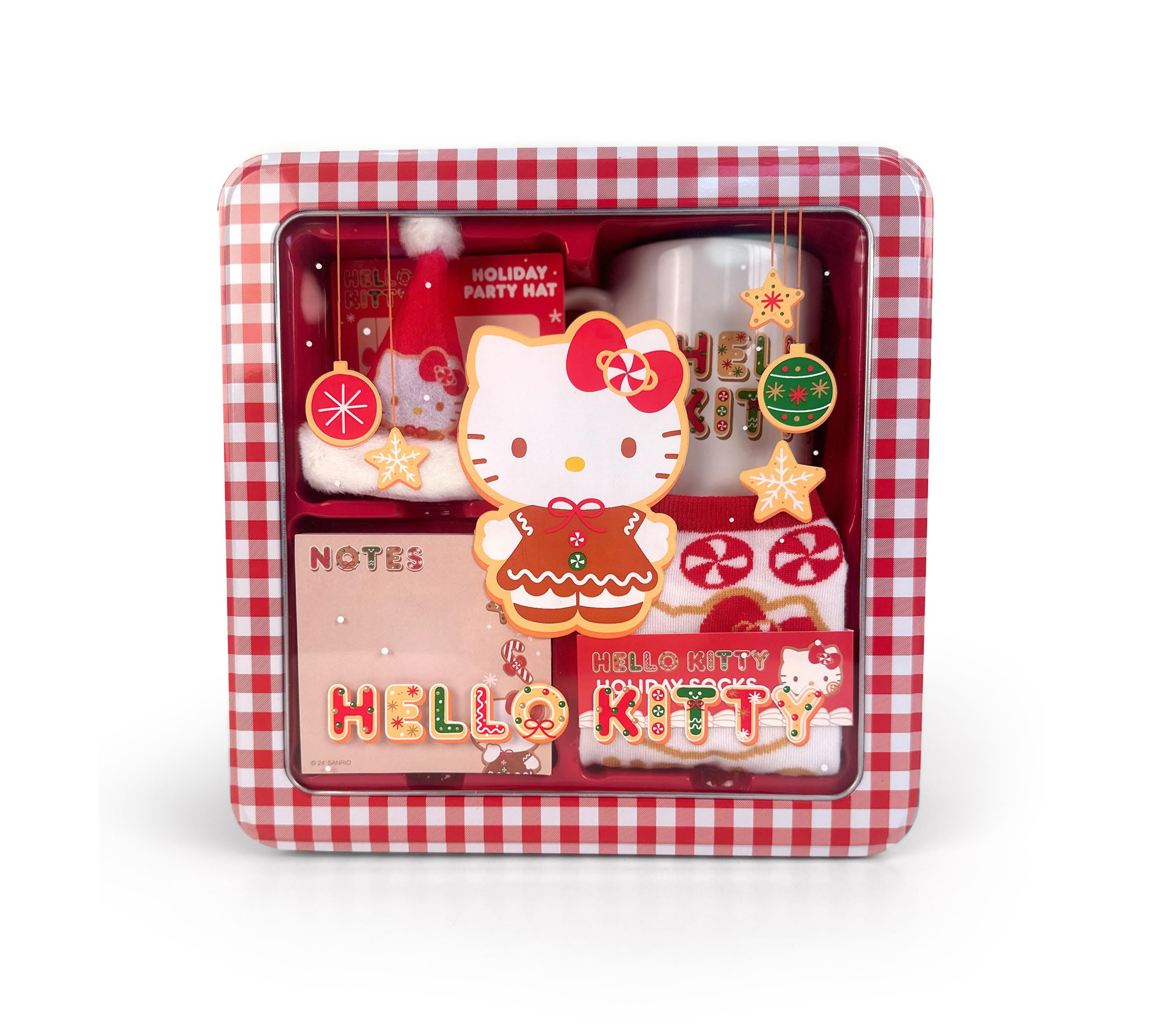 Amazon.com: Hello Kitty Holiday Tin Box Gift Set- Hello Kitty Mug